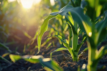 Close up of a plant in a field, suitable for nature and agriculture concepts