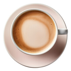 PNG  Cafe au lait coffee drink cup.