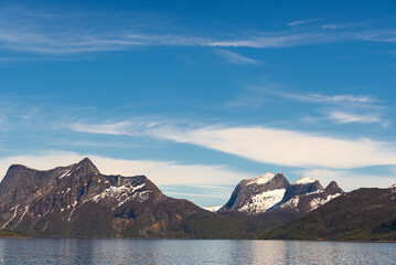  northern norway:nature sceneries on the road from Fauske to Narvik