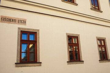 Obraz premium Historical building in the city of Eger,Hungary