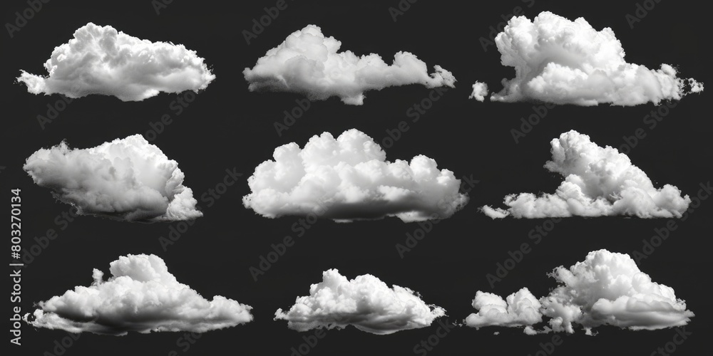 Aufkleber A picturesque view of clouds floating in the sky. Suitable for various design projects