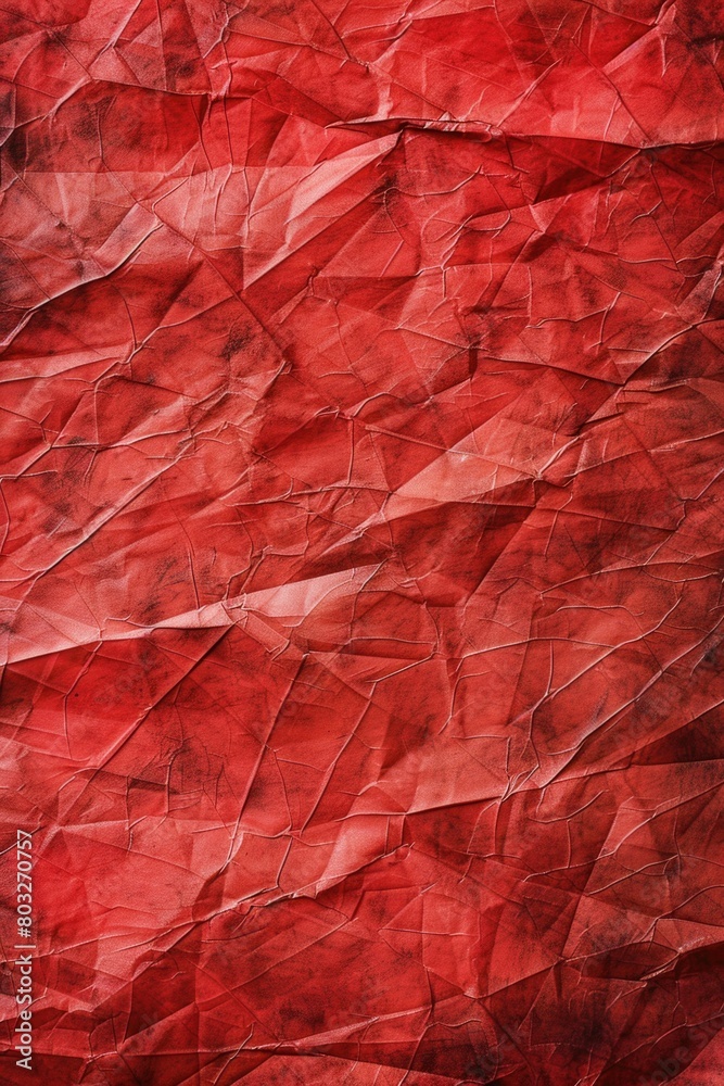 Poster detailed view of a red piece of paper, suitable for various design projects