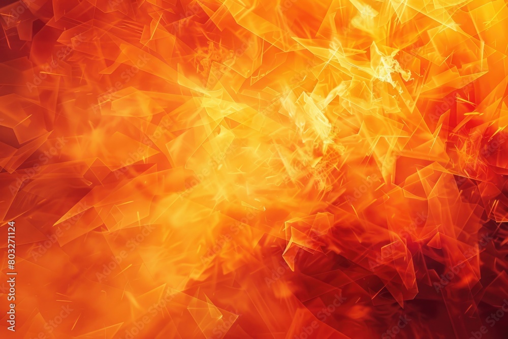 Poster Close up view of fire with blurry background. Ideal for adding warmth and energy to your design projects