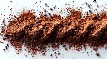 Dynamic Cocoa Powder Composition: From Clumps to Dust-Like