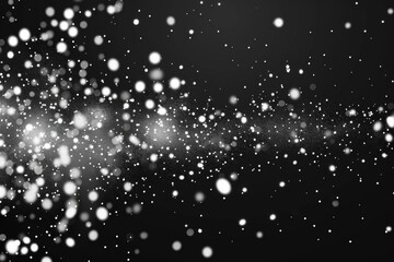 Snowfall in a monochrome setting, suitable for winter-themed projects