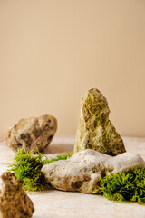 Abstract podium for cosmetic