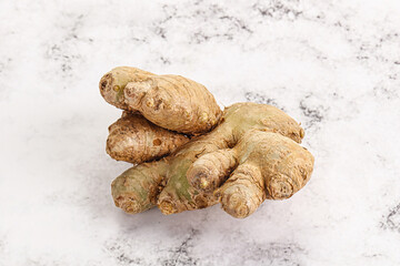 Raw ginger root fot cooking