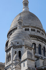Fototapeta premium The Sacré-Cœur is a basilica on top of Montmartre hill (Paris, France). The temple, dedicated to the Sacred Heart of Jesus. 