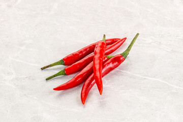 Hot and spicy chili pepper