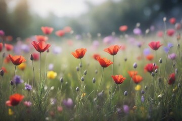 Fototapeta premium field of poppies