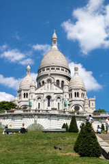 The Sacré-Cœur is a basilica on top of Montmartre hill (Paris, France). The temple, dedicated to...