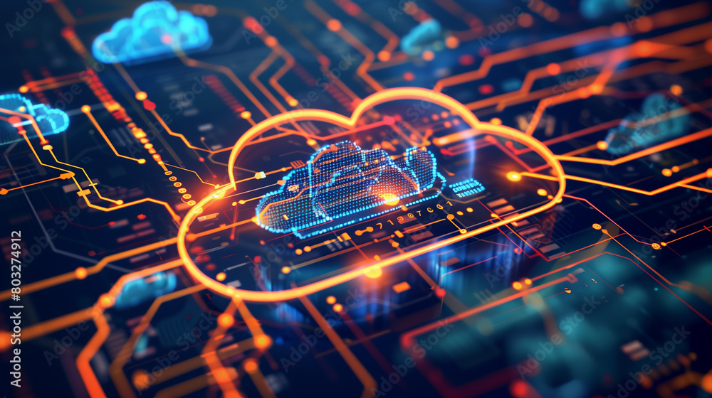 Poster cloud-based continuous integration and continuous delivery (ci/cd), with automated pipelines facilit