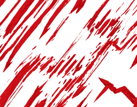 Red arrow up line hand drawn