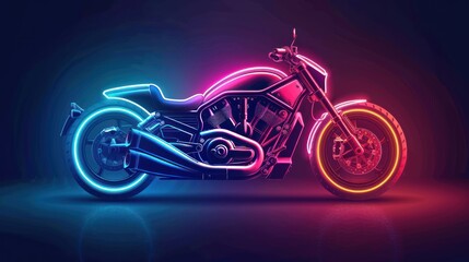 cover motorcycle neon light cover motorcycle