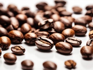 Naklejka premium Group of coffee beans