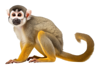 PNG Squirrel Monkey wildlife animal.