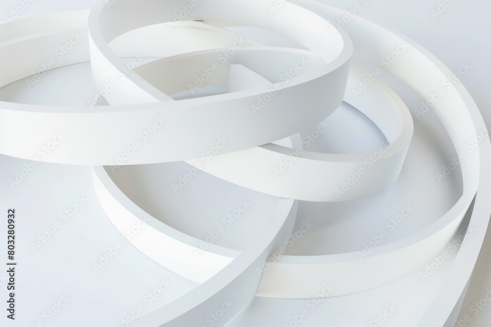 Aufkleber Detailed view of a white circular object, suitable for various design projects