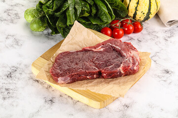 Raw rib eye beef premium steak