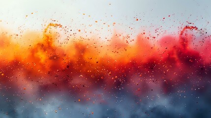 Enthusiasm and Energy: Red, Orange, and Yellow Explosion