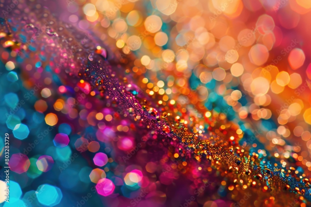 Poster vibrant and detailed close-up of a colorful background, perfect for graphic design projects