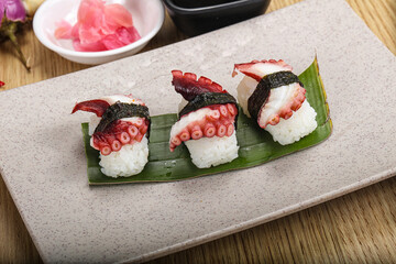 Japanese cuisine - sushi with octopus