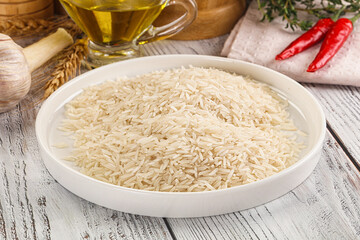 Indian cuisine - raw basmati rice