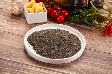 Vegan cuisine - Chia seeds for cooking