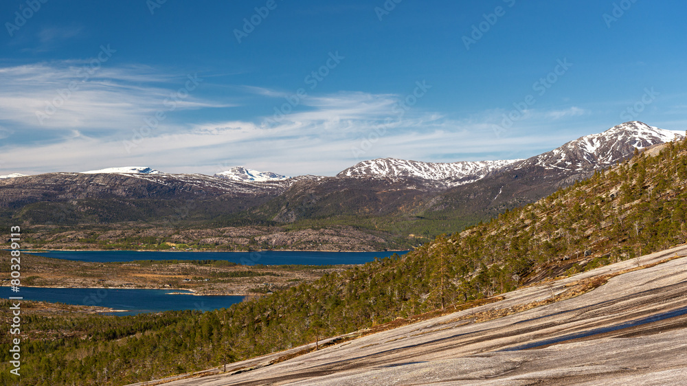 Wall mural  northern norway:nature sceneries on the road from Fauske to Narvik