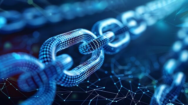 Visual representation of secure decentralized value storage through blockchain technology network . Concept Blockchain Technology, Decentralized Storage, Secure Transactions, Cryptocurrency