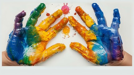 Tactile Energy: Handprints as a Symbol of Creative Connection