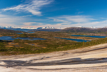  northern norway:nature sceneries on the road from Fauske to Narvik
