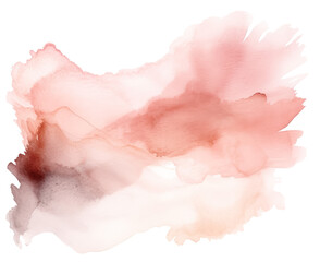 Fototapeta premium Abstract pink and peach watercolor stroke