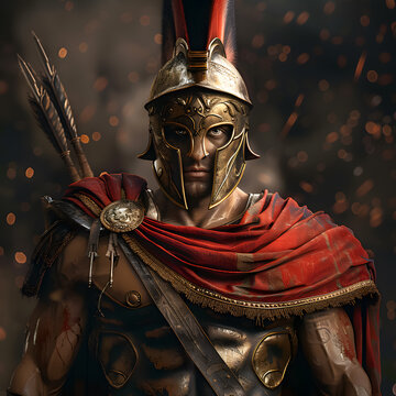 This is Leonidas, the spartan hero. He is ready to fight for the glory of Sparta.