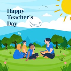 Obraz na płótnie Canvas Celebrating Teachers on Teacher's Day