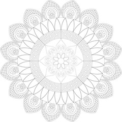 Vector Mandala Coloring Pages & Books