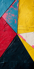 Padrões geométricos abstratos coloridos para uso em design gráfico