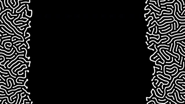 Reaction diffusion organic growing pattern. Cell division science background.