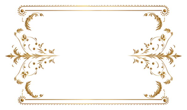 PNG  Star pattern frame gold.