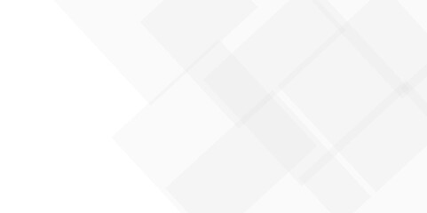 White color technology concept geometric line vector background. Abstract white and gray background design white transparent material in triangle and squares shapes.