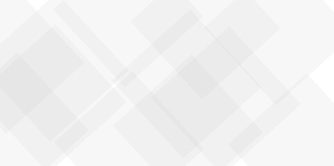 White color technology concept geometric line vector background. Abstract white and gray background design white transparent material in triangle and squares shapes.