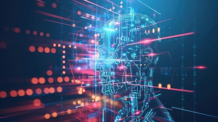 Fototapeta premium Artificial intelligence concept