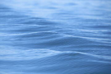 Close up of moving sea waves like strange graphics 