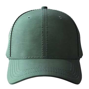 green cap isolated on transparent background cutout
