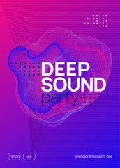 Party Background. Violet Discotheque Design. Dj Festival Element. Fest Event. Green Techno Magazine. Electronic Disco Illustration. Trance Invite. Pink Party Background