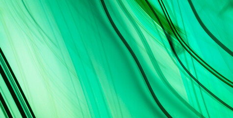 Vivid Green Artistic Expression with Abstract Patterns