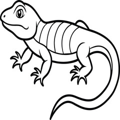 Lizard coloring pages. Lizard animal outline. Reptile line art