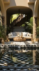 Fototapeta premium Stairway to the tropical paradise