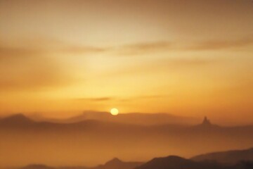 Fototapeta premium sunset in the mountains