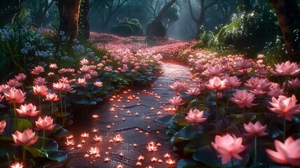 Enchanted Garden of the Night, generative ai