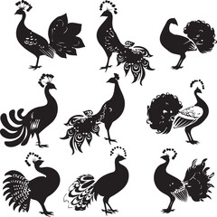 set of peacock